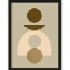 Outlet Art Print 4 Beige Forma Schilderijen