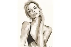 Best Art Print A Womans Face Schilderijen