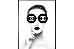 Schilderijen-Luxe Framing Art Art Print Chanel Zonnebril FA-81