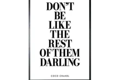 Outlet Art Print Coco Quote FA-108 Schilderijen