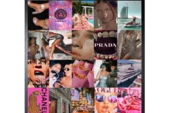 Outlet Art Print Fashion Party Collage COLL-04 Schilderijen