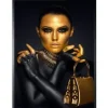 Schilderijen-Luxe Framing Art Art Print Golden Face FEM-068