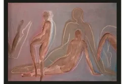 Schilderijen-Urban Cotton Art Print Line of Action Study