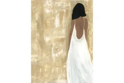 Schilderijen-Urban Cotton Art Print She Opened Her Heart