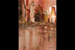 Schilderijen-Urban Cotton Art Print Skyline