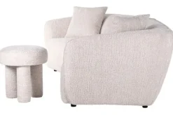 Ronde Banken|Rechte Banken-Richmond Interiors Bankstel 212208 Lovely Cream Armand