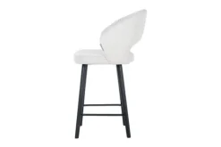 Best Barkruk 211072 White Bouclé Savoy Barkrukken