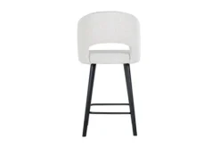 Best Barkruk 211072 White Bouclé Savoy Barkrukken