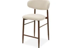 Online Barkruk Beige Walnut Kumo Barkrukken