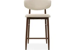 Online Barkruk Beige Walnut Kumo Barkrukken