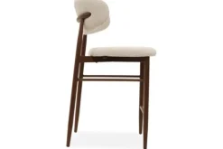 Online Barkruk Beige Walnut Kumo Barkrukken