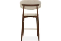 Online Barkruk Beige Walnut Kumo Barkrukken