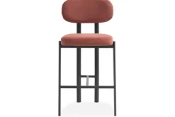 Barkruk Wave Burned Orange - Black Rivano Barkrukken