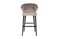 Barkrukken-Richmond Interiors Barstoel 210464 Khaki Velvet Indigo