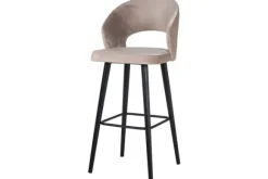 Barstoel 211070 Khaki Velvet Savoy Barkrukken