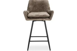 Barkrukken-Richmond Interiors Barstoel 212408 Stone Chenille Linsey
