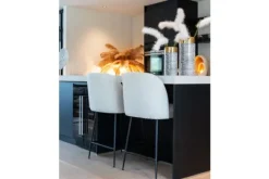 Barkrukken-Richmond Interiors Barstoel 210644 White Bouclé Pullitzer