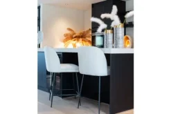 Barkrukken-Richmond Interiors Barstoel 210644 White Bouclé Pullitzer