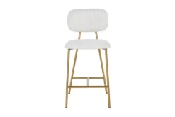 Barkrukken-Richmond Interiors Barstoel 210692 White Bouclé Xenia