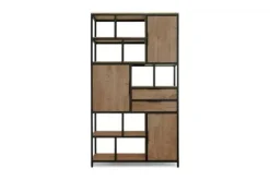 Opbergkasten|Vakkenkasten-Lamulux Bergkast Iroko - Bombay Bruin