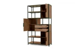 Opbergkasten|Vakkenkasten-Lamulux Bergkast Iroko - Bombay Bruin