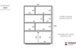 Discount Bergkast Jaxx Opbergkasten