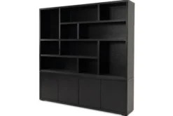 Opbergkasten|Vakkenkasten-Castiq Bergkast zwart Velori