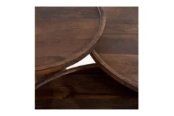 Bijzettafels|Salontafels-Eleonora Meubelen Bijzettafel 95650 - bruin Ron