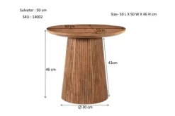 Bijzettafels|Salontafels-Livingfurn Bijzettafel Salvator