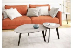 Bijzettafels-Maison Royale Bijzettafel Tove Wit