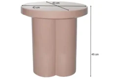 Bijzettafels-Livingfurn Bijzettafel Vintage Pink Noa