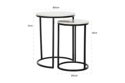 Bijzettafels-Richmond Interiors Bijzettafelset 210544 Lexington