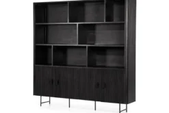 Boekenkasten-Eleonora Meubelen Boekenkast Zwart 96123 Remi