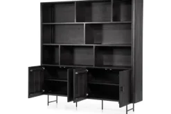 Boekenkasten-Eleonora Meubelen Boekenkast Zwart 96123 Remi