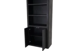 Boekenkasten-Tower Living Boekenkast Zwart Tenna