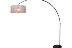 Discount Booglamp 9833ZW Stresa Vloerlampen