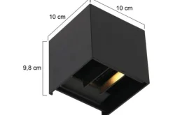 Hot Buitenlamp 2728ZW Logan Tuinartikelen|Wandlampen