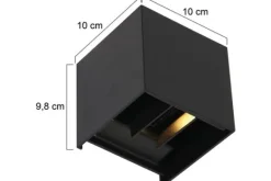 Buitenlamp 3098ZW Muro Tuinartikelen|Wandlampen