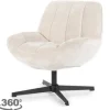 Ronde Fauteuils|Draaifauteuils-By-Boo Draaifauteuil - beige | 230313 Derby