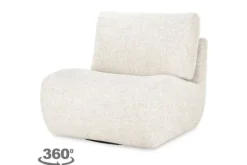 Draaifauteuils-Eleonora Meubelen Draaifauteuil 96303 beige Lucia