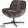 Ronde Fauteuils|Draaifauteuils-By-Boo Draaifauteuil - brown | 230314 Derby