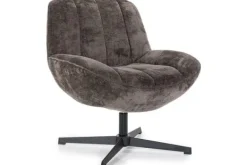 Ronde Fauteuils|Draaifauteuils-By-Boo Draaifauteuil - brown | 230314 Derby