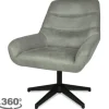 Draaifauteuils-Olijk Draaifauteuil - Chicago Grey Toma