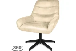 Outlet Draaifauteuil - Chicago Toffee Toma Draaifauteuils