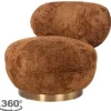 Ronde Fauteuils|Draaifauteuils-Richmond Interiors Draaifauteuil 212218 Lovely Cinnamon Jace