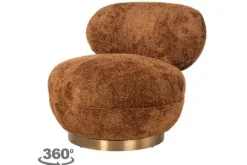 Ronde Fauteuils|Draaifauteuils-Richmond Interiors Draaifauteuil 212218 Lovely Cinnamon Jace