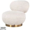 Ronde Fauteuils|Draaifauteuils-Richmond Interiors Draaifauteuil 212215 Lovely Cream Jace