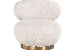 Ronde Fauteuils|Draaifauteuils-Richmond Interiors Draaifauteuil 212215 Lovely Cream Jace