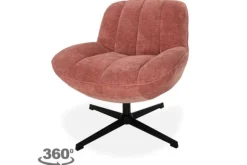 Draaifauteuils-By-Boo Draaifauteuil - old pink | 230318 Derby