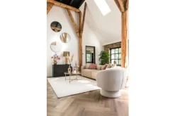 Draaifauteuil 211089 White Furry  Senna Ronde Fauteuils|Draaifauteuils